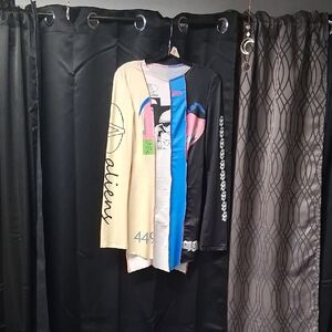 Colorful High Low Skirt